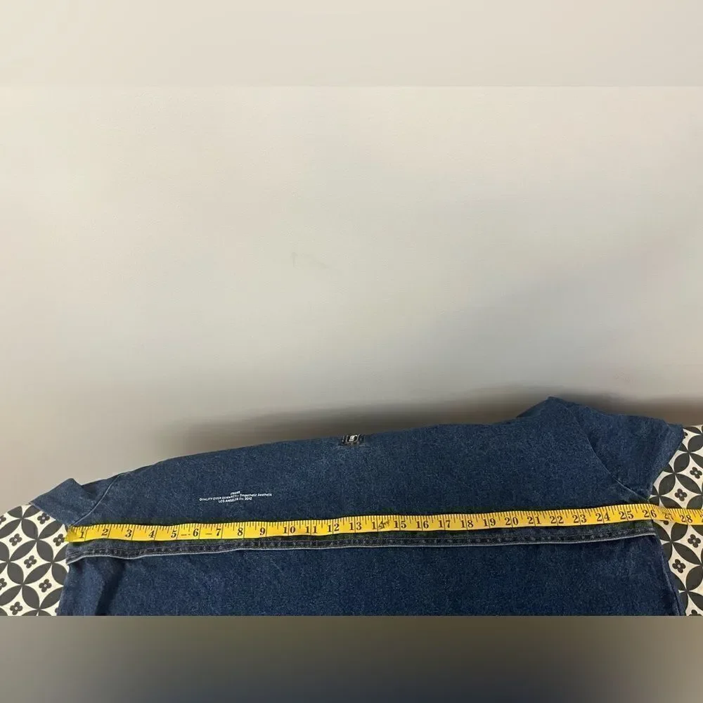Frame NWT denim windbreaker anorak jacket